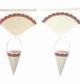 Komplett Sets / Kits 10 cone decoration, H: 13 cm high