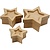 Objekten zum Dekorieren / objects for decorating 3 boxes in star shape