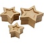 Objekten zum Dekorieren / objects for decorating 3 scatole a forma di stella, di dimensioni 15x15x6 cm più grandi