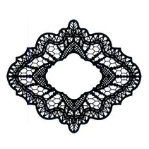 Rubber stempel, creatieve uitingen, Delicate Lace (Kant)