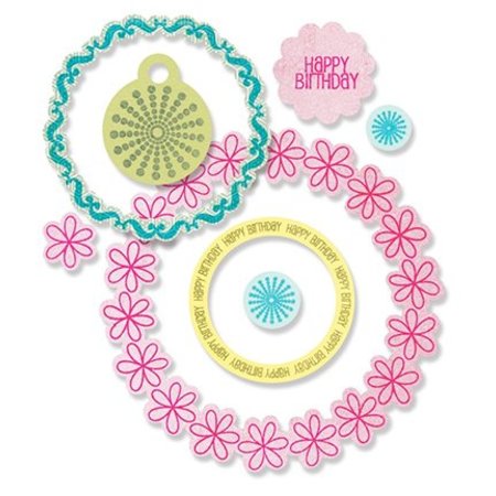 Sizzix Framelits + pugno, Circles & Tag