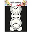 Dutch DooBaDoo Card type - template a grandfather clock