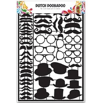 Type de carte - Néerlandais papier d'art noir moustaches