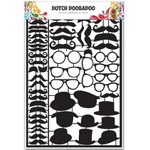 Card Art - Dutch Paper Art Black Mustaches