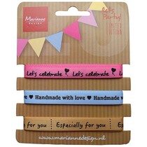 Cintas decorativas ordenados con texto