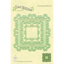 Stampaggio e goffratura stencil, stencil Multi, Cornici rettangolo