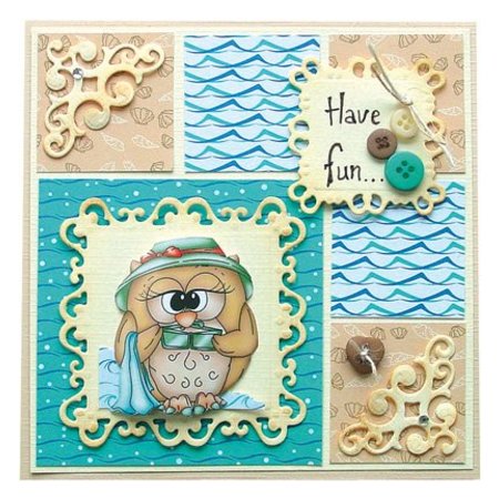Leane Creatief - Lea'bilities Estampagem e gravação estênceis, estêncil Múltiplos, Frames retângulo