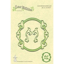 Stampaggio e goffratura stencil, stencil Multi, cornici ovali