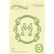 Stempelen en embossing stencils, stencil Multi, Frames Oval