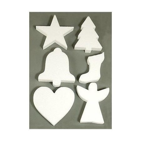 Objekten zum Dekorieren / objects for decorating 6 Christmas motifs in the Styrofoam