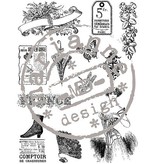 Stempel / Stamp: Transparent timbre transparent, victorien vintage