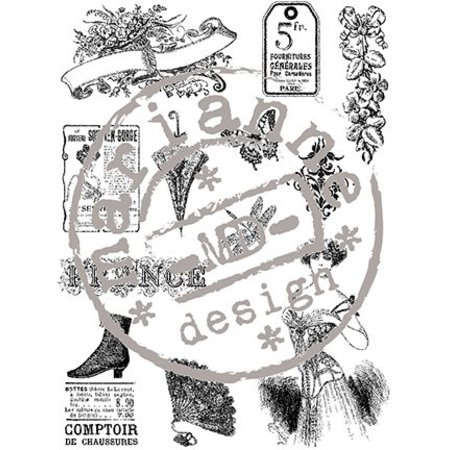 Stempel / Stamp: Transparent selo transparente, do vintage do Victorian