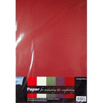 A4 Papier SET mit 25 Bogen in warme Farben, 200gsm!!