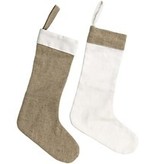 Objekten zum Dekorieren / objects for decorating Textiel cijfers, H: 26 cm, Nikolaus Socks 2 stuks