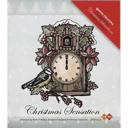 Yvonne Creations Yvonne Creations, sellos transparentes escena de la Navidad