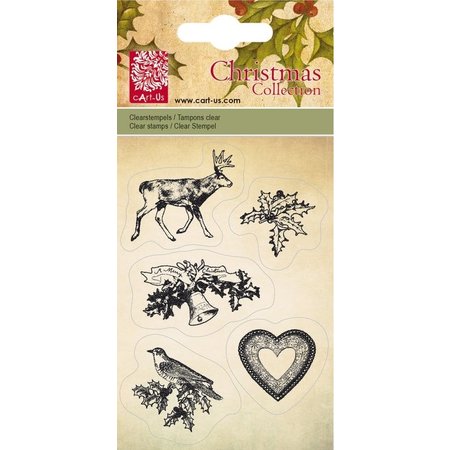 Cart-Us Cart-nous, timbres clairs, Collection de Noël