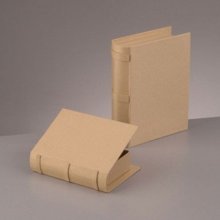 Objekten zum Dekorieren / objects for decorating Book Box Set, 22,5x18x6 og 18x13,5x4,5cm, 2 - stykke