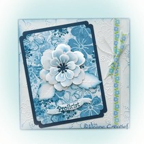 Leabilities, stampen - en embossing stencil, de multi-bloesem van de 008