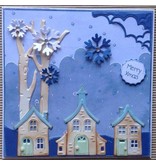 Leane Creatief - Lea'bilities Lea'bilitie, mooie huizen, snijden en embossingstencils