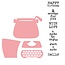 Marianne Design Y el estampado plantillas, de Coleccion - máquina de escribir de Eline