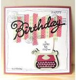 Marianne Design Stamping and embossing stencils, Collectables - Eline's typewriter