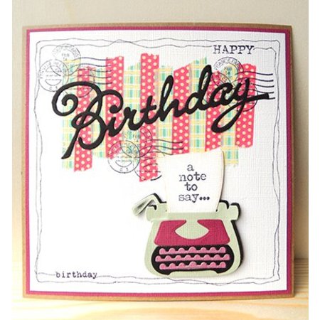 Marianne Design Stamping and embossing stencils, Collectables - Eline's typewriter
