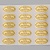 Embellishments / Verzierungen 20 étiquettes adhésives, fabriqués à la main