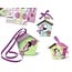 Exlusiv Bird House Craft Kit "Shabby Chic" materials for 2 large and 8 small birdhouse "Paper Bird Houses"