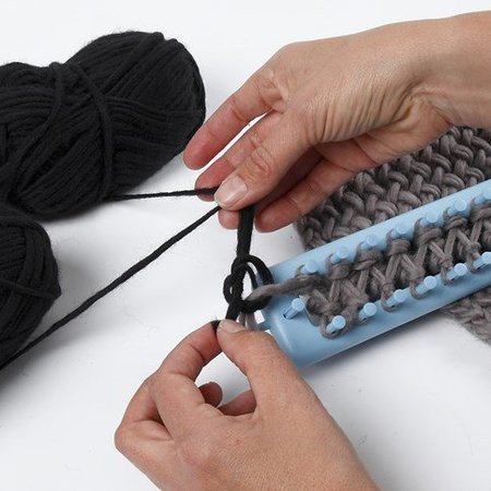 BASTELZUBEHÖR / CRAFT ACCESSORIES Ultima offerta: telaio a maglia, L: 25-35-45-55 cm, 1 set