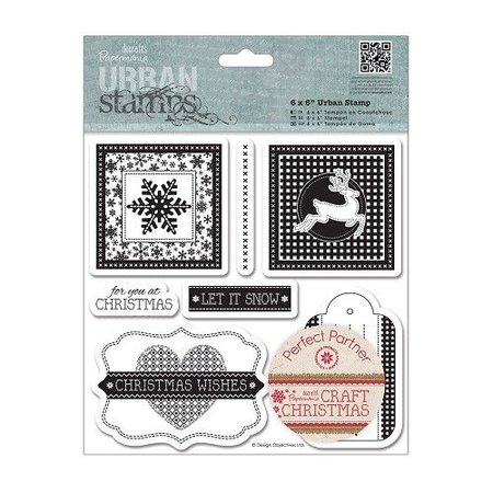 Docrafts / Papermania / Urban Gummi stempel: Jul