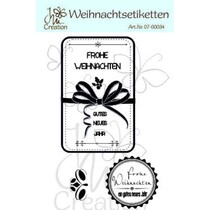 Hoogwaardige rubber stempel, kerst labels