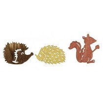 Bois Streuteile amis d'automne 1.5-2cm, 24 pcs