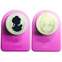 Cameo punch, Nellie Snellen, medium set vintage dame CamP002