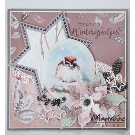Marianne Design Stamping template: 7 stars