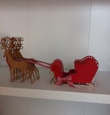 TONIC Punching and embossing template: 1 + 1 sled reindeer