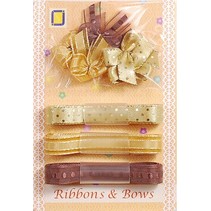 Collection: Ribbon og Typ av sliping nyanser av brunt,