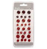 Embellishments / Verzierungen Brads assortimento, D: 8-13 mm, rossi, classificato 28