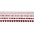 Embellishments / Verzierungen Halve parels, grootte 2-8 mm, rood, gerangschikt 140