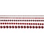 Embellishments / Verzierungen Mezze perle, dimensione 2-8 mm, rosso, classificato 140