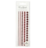 Embellishments / Verzierungen Metade pérolas, tamanho 2-8 mm, vermelho, classificou 140
