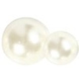 Embellishments / Verzierungen Parels, afmeting 2-8 mm, wit, gesorteerd 140