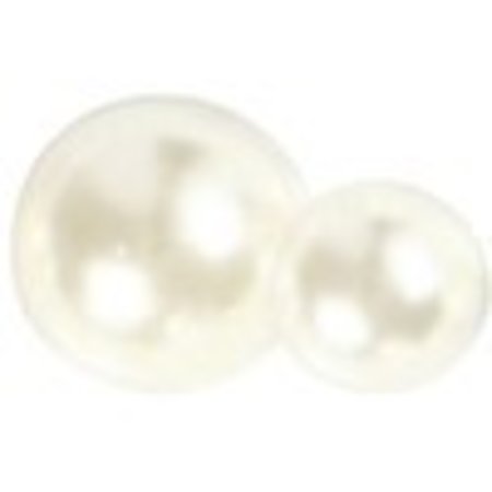 Embellishments / Verzierungen Perles, taille 2-8 mm, blanc, triées 140
