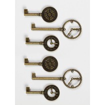 Llaves del reloj de metal Shabby Chic