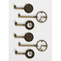 Shabby Chic Metal Clock Keys
