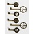 Graphic 45 Shabby Chic Metal Clock Keys