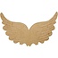 Objekten zum Dekorieren / objects for decorating 1 wing with imprints, B: 21 cm, H: 13 cm