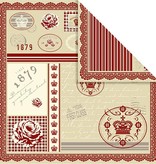 DESIGNER BLÖCKE  / DESIGNER PAPER Temmelig designer papir, trykt på begge sider, 30.5x30.5 cm, 5 ark, 120gr.