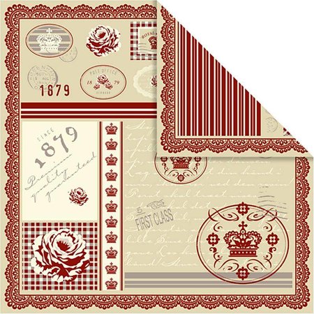 DESIGNER BLÖCKE  / DESIGNER PAPER Joli papier de concepteur, imprimé des deux côtés, 30.5x30.5 cm, 5 feuilles, 120gr.
