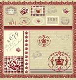 DESIGNER BLÖCKE  / DESIGNER PAPER Temmelig designer papir, trykt på begge sider, 30.5x30.5 cm, 5 ark, 120gr.