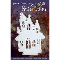 Stansning og prægning skabeloner, Yvonne Creations - Halloween - Haunted House